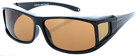 Fiore Polarized and Non-Polarized Fit Over Lens Cover Sunglasses Fitsover Glasses