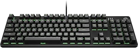 HP Pavilion Mechanical Gaming Keyboard 500 with Wired USB, Red Switches, RGB LED Backlighting, 10-Key Rollover Anti-Ghosting, Media Control Keys and 2-Way Adjustable Legs (3VN40AA#ABL)