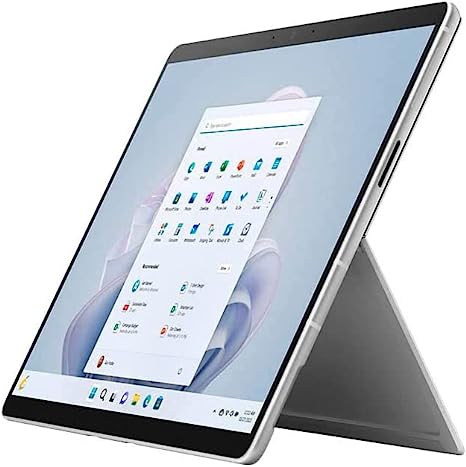 Microsoft Surface Pro 9, 13'' Touchscreen 2-in-1 Tablet, 12th Gen Intel Core i5-1235U, Iris Xe Graphics, 8GB DDR5 RAM, 1TB SSD, Windows 11h, Platinum, Device Only, with MTC Stylus Pen, Plantinum