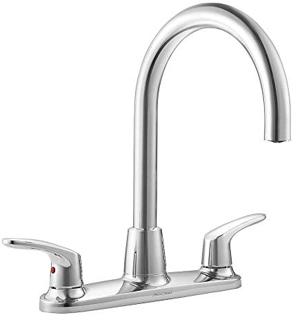 American Standard 7074551.002 Colony Pro Two-Handle High-Arc Kitchen Faucet With Spray, Polished Chrome