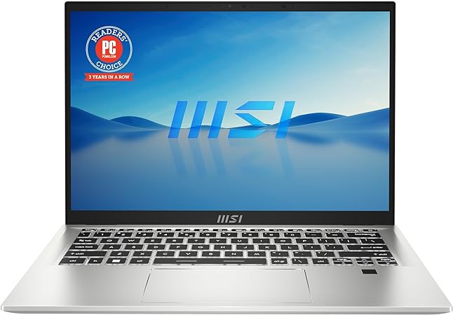 MSI Prestige 14 Evo Laptop: Intel Core i7-13700H, Intel Iris Xe, 14" FHD  Display, 32GB DDR5, 512GB NVMe SSD, WiFi 6E, Thunderbolt 4, Win 11 Home: Urban Silver B13M-498US