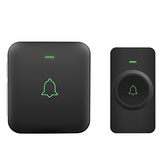 Waterproof Wireless Doorbell, AVANTEK Mini Wireless Door Chime with 52 Melodies and 1000 ft Ultra Long Wireless Range