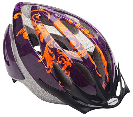 Schwinn Adult Thrasher Helmet, Orange/Purple