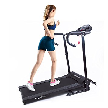 TOMSHOO 500W Folding Motorized Treadmill Electric Running Jogging Machine Home Gym Workout Fitness Machine