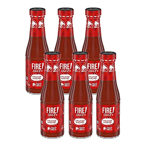 Taco Bell Fire Sauce 7.5-Ounce Bottle (Pack of 6)