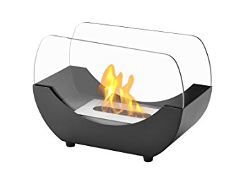 Ignis Portable Tabletop Ventless Bio Ethanol Fireplace - Liberty (Black)