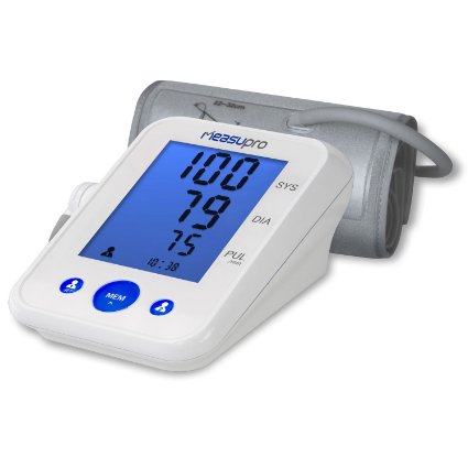MeasuPro Upper Arm Digital Blood Pressure Monitor and Heart Rate Monitor