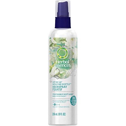 Herbal Essences Set Me Up Hold Me Softly Non-Aerosol Hairspray 8 Fl Oz (Pack of 3)
