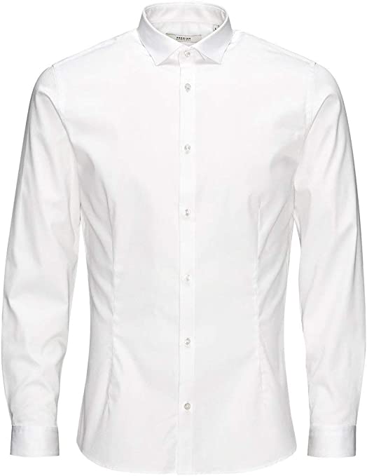 Jack and Jones Men's Parma Long Sleeve Super Slim Fit Casual Shirt