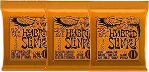 Ernie Ball Hybrid Slinky Guitar Strings (Pack of 3) (2222x3)