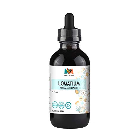 Lomatium Tincture 4 FL OZ Alcohol-Free Liquid Extract, Lomatium Root (Lomatium Dissectum)