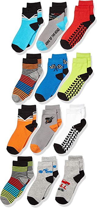 Spotted Zebra Kids Cotton Crew Socks