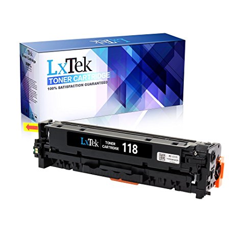 LxTeK Compatible 118 Toner Cartridge (2662B004AA) For Color imageCLASS MF726Cdw, LBP7660Cdn, imageCLASS MF8380Cdw, Color imageCLASS LBP7200CDN, MF8580CDW, MF8350Cdn Printer (1 Black)