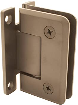 C.R. LAURENCE P1N037BBRZ CRL Brushed Bronze Pinnacle 037 Series Wall Mount Full Back Plate Standard Hinge