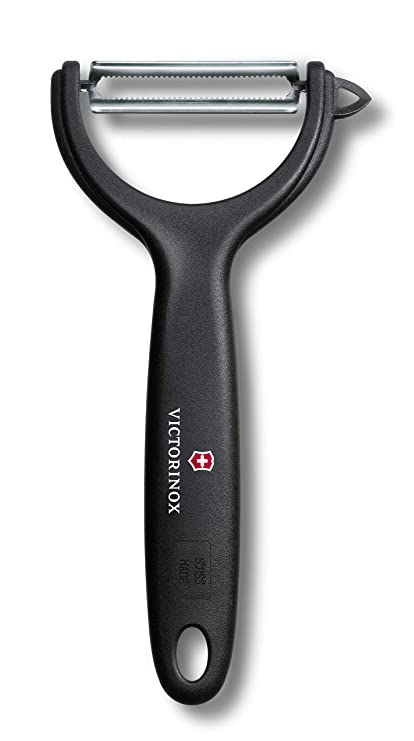 Victorinox, Swiss Classic Multipurpose Peeler/Vegetable Scrapper Double Edge Serrated -Black Colour.