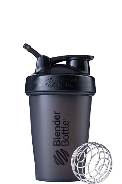 BlenderBottle Classic Loop Top Shaker Bottle, 20-Ounce, Full Color Black