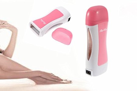Belle Electric Depilatory Wax Heater Tool Waxing Hot Hair Removal Warmer 110V(Wax Cartridge Excluded),Pink