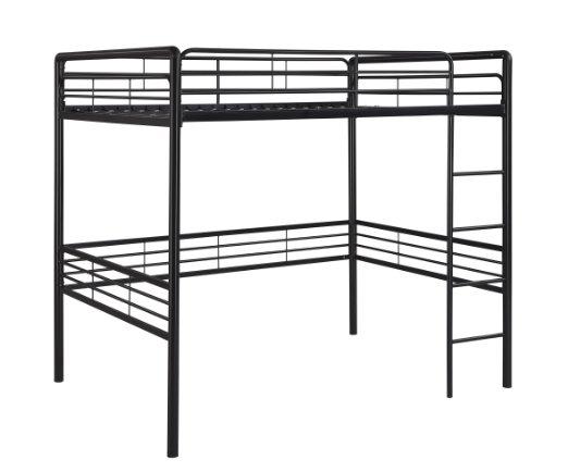 Dorel Home Products Full Loft Bed, Black