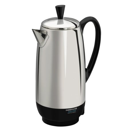 Farberware FCP412 12-Cup Percolator, Stainless Steel