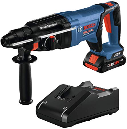 Bosch GBH18V-26DK15 18V EC Brushless SDS-plus Bulldog 1 In. Rotary Hammer Kit with (1) CORE18V 4.0 Ah Compact Battery