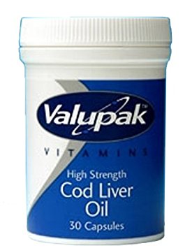 Valupak High Strength Cod Liver Oil Capsules 550mg 30 Capsules