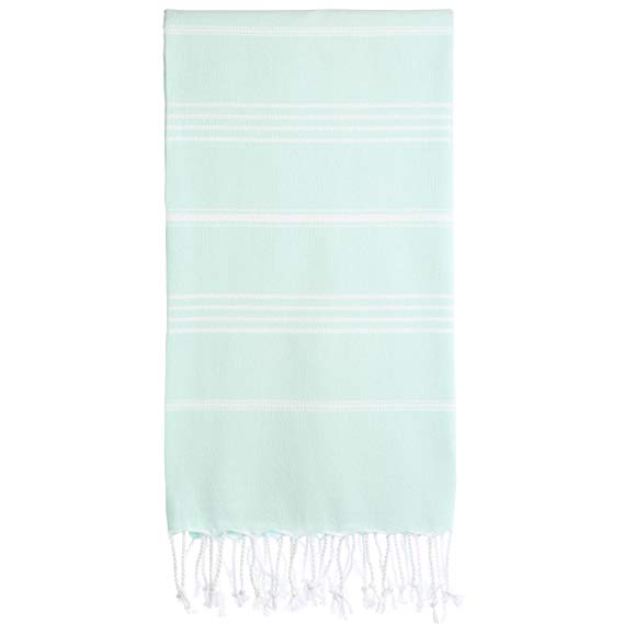 Cacala Pestemal Turkish Bath Towels 37x700 Cotton Aquamarine