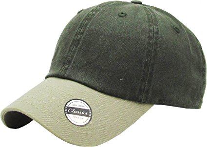 Cotton Dad Hat Adjustable Plain Cap. Polo Style Low Profile (Unstructured)