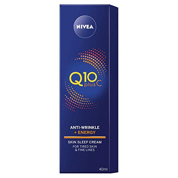 NIVEA Q10 plus Vitamin C Sleep Face Cream, Anti-Wrinkle Plus Energy, 50 ml