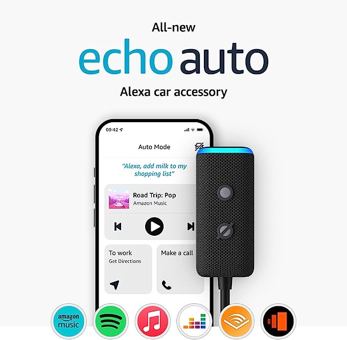 All-new Echo Auto (2nd generation) | Add Alexa to your car