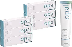 Opal by Opalescence Teeth Whitening Toothpaste (Pack of 6) - Cool Mint Original Formula - Oral Care, Gluten-Free - 4.7 Ounce Made by Ultradent.- OPAL-TP-5760-6