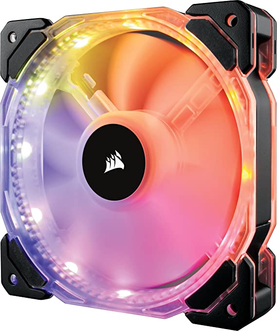 Corsair HD Series, HD120 RGB LED, 120mm High Performance RGB LED PWM single fan with controller