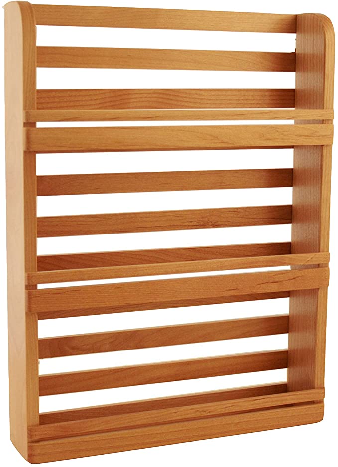 NEW! Out of the Woods of Oregon 3 Tier Solid Red Alder Hardwood Spice Rack