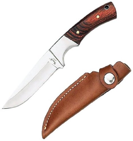 Joy Enterprises FP60081 Fury De Soto Fixed Blade Knife with Leather Belt Sheath, 8-Inch