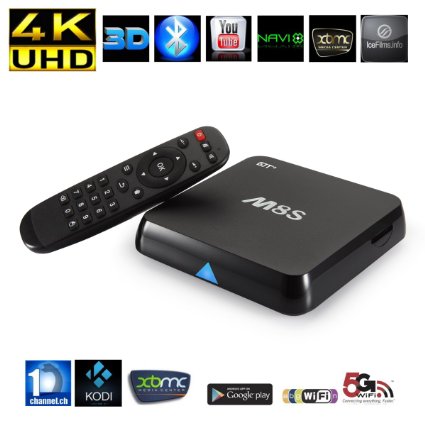 GJTM8S Fully Loaded Quad Core Smart Android 44 TV Box with KODIXBMC and Wifi 2GB RAM 8GB Storage 4K HD DVD Films Home Entertainment Free Movies and TV