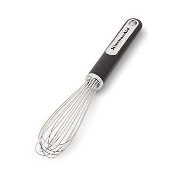 KitchenAid Stainless Steel Prep Whisk, Black