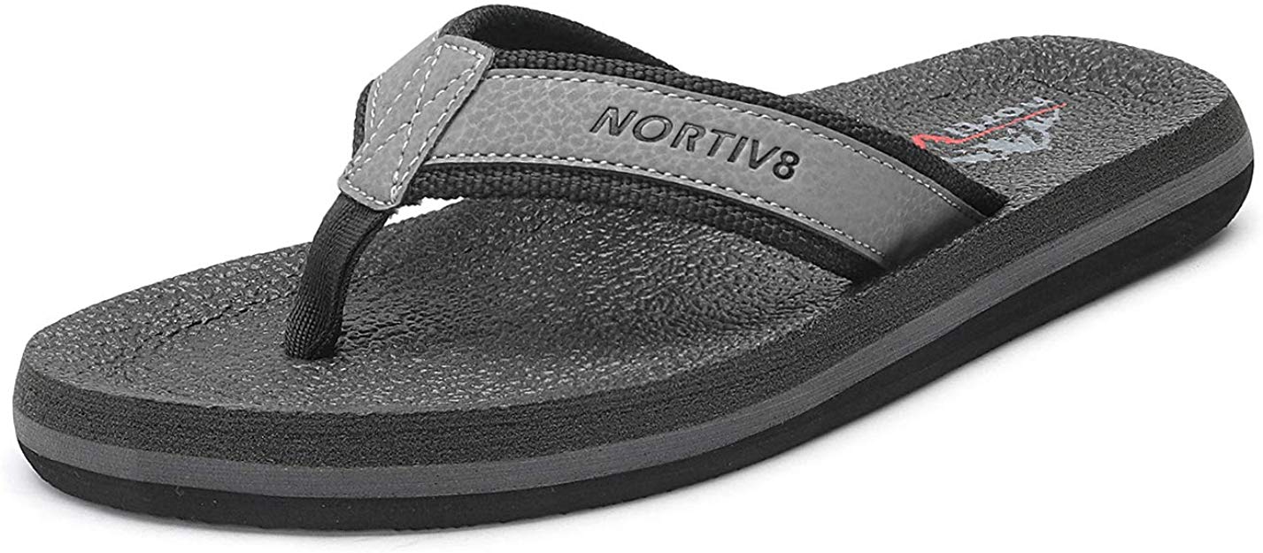 NORTIV 8 Men's Flip Flops Thong Sandals Comfortable Light Weight Beach Sandal