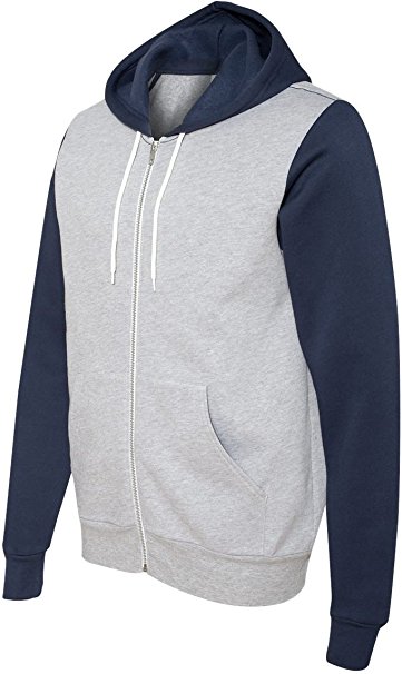 Bella   Canvas unisex Poly-Cotton Fleece Full-Zip Hoodie - 3739