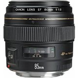 Canon EF 85mm f18 USM Medium Telephoto Lens for Canon SLR Cameras - Fixed
