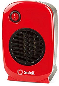Personal, Portable Electric Ceramic Space Heater, 250 Watt MH-01 (Red)