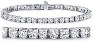 Houston Diamond District 2 Carat Classic Diamond Tennis Bracelet 14K White Gold Value Collection