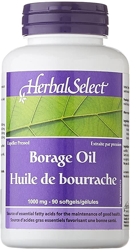 Herbal Select Borage Oil 1000mg, 90 Gel