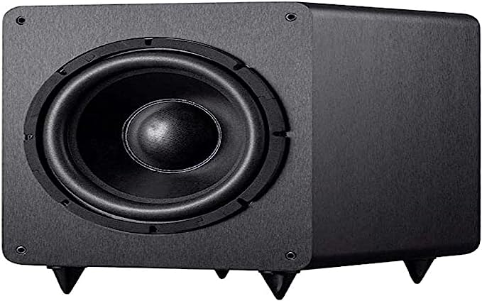 Monoprice SW-12 400 Watt RMS 600 Watt Peak Powered Subwoofer - 12in, Ported Design, Variable Phase Control, Variable Low Pass Filter, for Home Theater