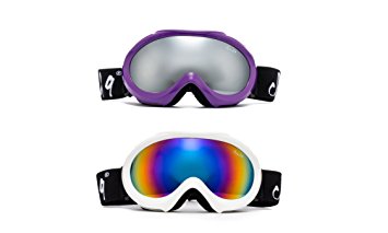 Cloud 9 - Kids Boys and Girls Snow Goggles "Shifty" Anti-Fog Dual Lens UV400 Snowboarding 12 Popular Colors to Choose!