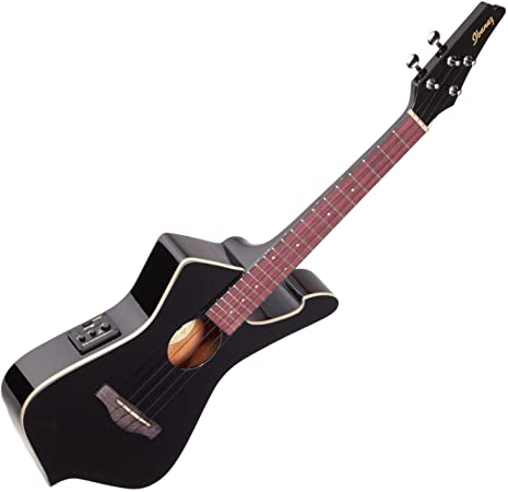 Ibanez UICT10 Iceman Tenor Ukulele - Black High Gloss