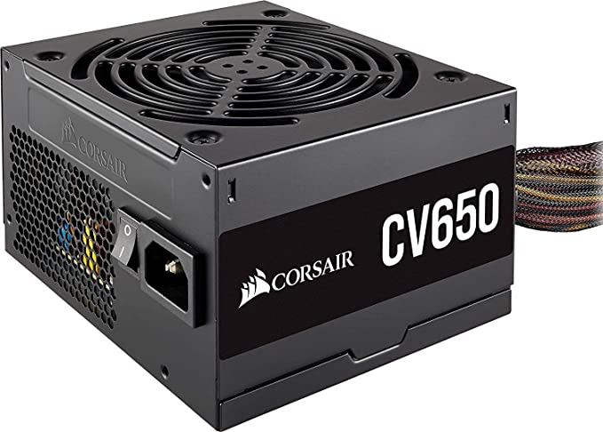 Corsair CV650, CV Series, 80 Plus Bronze Certified, 650 Watt Non-Modular Power Supply - Black