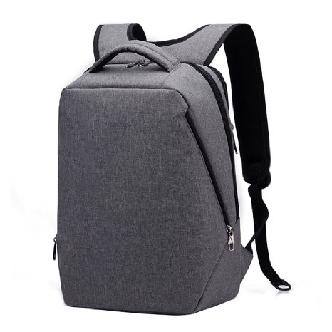 Kopack Slim Laptop Backpack Bag Anti Theft Laptop Compartment for 13 14.1 Inch Chromebooks & Ultrabooks Simplified Grey Men Women