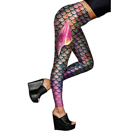 Alaroo Mermaid Leggings Fish Scale & Fin Printing