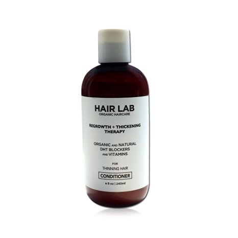 Hair Lab Conditioner for Hair Loss Hair Regrowth and Thinning Hair. Organic Ingredients. DHT Blockers, Argan Oil, Pumpkin Seed Oil. Suitable for All Hair Types. Sulfate-Free. (8 ounce)