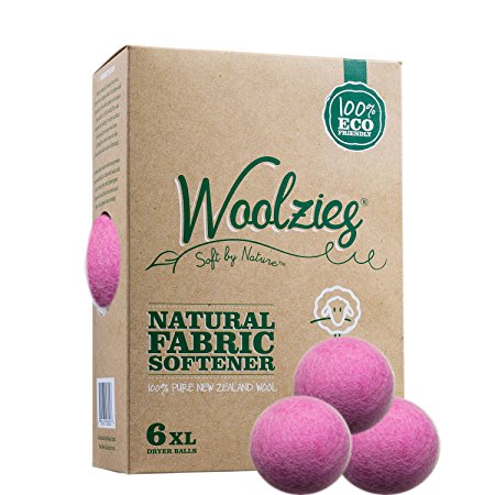 Woolzies, the Original Highest Quality Organic Wool Dryer Balls (1, Pink)