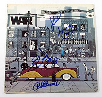 Lonnie Jordan Lee Oskar & 2 Other Signed Album War The World is a Ghetto 4 AUTO